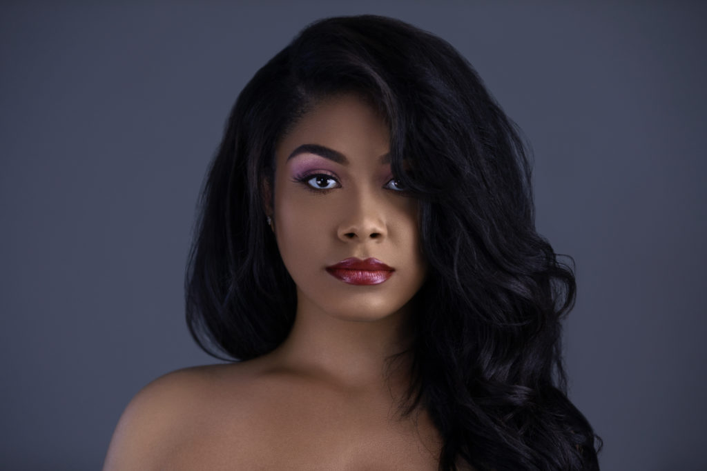 Sexy Latina with Red Lipstick