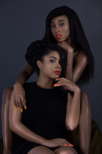 Melanin Queens with Red Lipstick & Nails