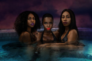 Sexy Melanated Queens in the Pool